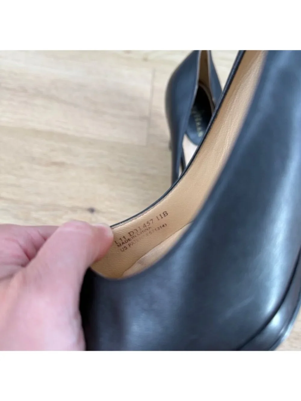 Cole Haan Womens Air Margot Dress Pump II Heels Size 11B Black Leather Classic